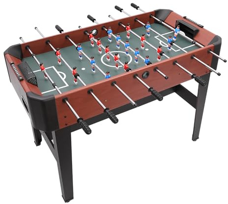 Loobiiny Kickertisch TischfußBallspiel,Spieltisch FüR Erwachsene Und Kinder,Tischkicker Freistehend Fussballtisch 120 * 61 * 81 cm