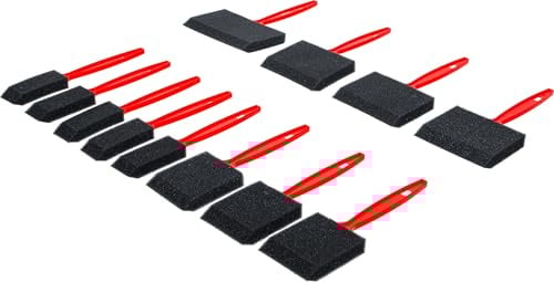 BGS Diy 76520 | Jeu de pinceaux en mousse/éponge | 12 pcs.