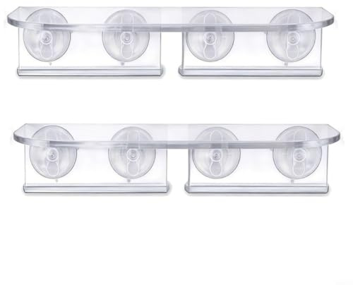 FACAIIO Acrylic Window Plant Shelf 30cm, Suction Cup Shelves for Indoor Plants Flowers for Living Room Kitchen(2PCS)