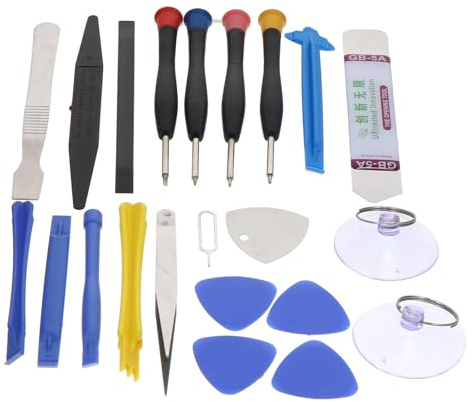 POPETPOP Kit Outils de Réparation d'Écran de Smartphone et Tournevis de Précision pour Passionnés de Bricolage, Outils d'Ouverture, Ventouse et Aiguilles d'Éjection Sim, Compatible