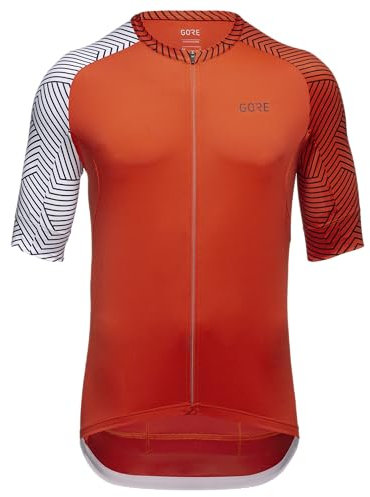 GORE WEAR Herren Drive Jacke Damen T-Shirt, Fireball/White, M EU