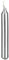 Baumkerzen Silber 10 x 1,2 cm (20 Stück)