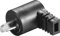 electrosmart Pack of 2 Hooked 2 Pin Din Male 90 Degree Right Angle Hi Fi Speaker/Loudspeaker Cable Plugs with Screw Connections