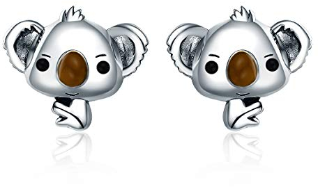 NEWL Koala-Ohrstecker für Damen aus 925er-Sterlingsilber