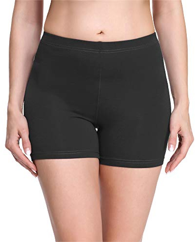Merry Style Damen Shorts Radlerhose Unterhose Hotpants Kurze Hose Boxershorts aus Viskose MS10-283(Graphite,L)