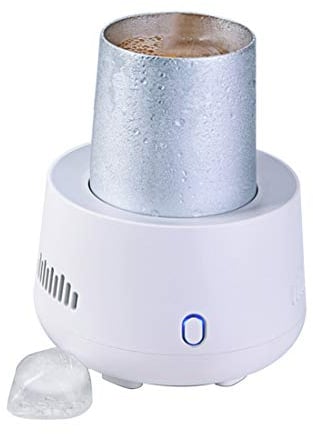 LTLWSH Mini Electronic Bottle Chiller Portable Refrigeration Rapid Cooler Cup, USB Desktop Fast Cooling Fridge Single Bottle Drink Chiller for Home & Travel Iced Beer Wine Beverage