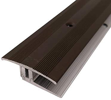 ufitec® TPL Profi profil de transition flexible pour parquets et sols stratifiés - Largeur de couverture: 35 mm - en deux pièces, vissable et adapté aux hauteurs de revêtement de 7 à 16 mm