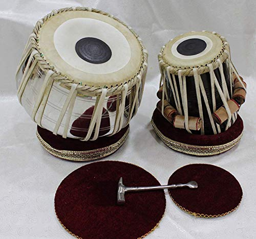 Riesiger Korb 1095 - Tabla Jodi Set mit Deckel Hammer Gaddi Profi Set