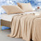 Marchpower Kühldecke 200 x 150cm, leichte Sommerdecke mit Japanische Arc-Chill 3.0 Q-Max>0.5 Kühlfasern, Absorbiert Körperwärme, 2-in-1 doppelseitig als Kinderdecke Sofadecke Reisedecke - Beige