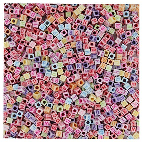 Lily Collection 200 Loom Bands Bänder Gummibänder 5500 Starter Set Anhänger Charms Perlen DIY (500 x Buchstaben Mix)