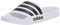 adidas Unisex – Erwachsene Adilette Slip On Shower Slide Sandal, Core Black/White, 10 US Men, Weiß/Kern schwarz/weiß