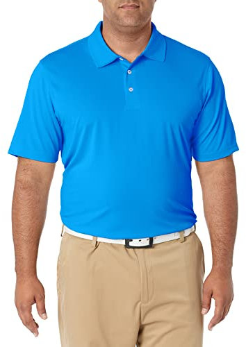 Amazon Essentials Polo da Golf a Maniche Corte Traspirante Ad Asciugatura Rapida Uomo, Bluette, XL