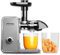 IWODTECH Juicer Machine, Press Juicer with 2 Speed Modes, Slow Masticating Juicer Vegetable and Fruit, BPA-Free, Easy Clean, Galaxy Grey