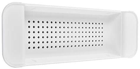 Entatial Badewannenständer, PP Badewannenablage für Handtuch für Wein für Kerze(Weiß)