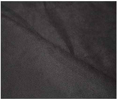Faux Suede Soft Touch Leatherette Upholstery Fabric for Furnishings Cushions Curtain (50 x 150cm (Half Metre), Charcoal)