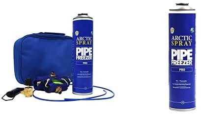 Arctic Hayes PRO Single Pipe Freezing Kit for Plumbing Installations, Repairs & Maintenance. Freezes Plastic & Metal Pipes (8 to 22mm Diameter) & Pro Pipe Freezer Can 600g