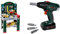Theo Klein 8513 Bosch Work-Station, mit Auto und schutzzubehör (Mail-Order)& 8567 Bosch Akkuschrauber | Mit rotierenden und auswechselbaren Aufsätzen | Inkl. Licht und Sound