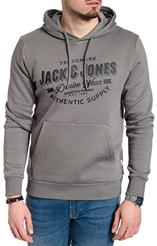 JACK & JONES Male Kapuzenpullover Logo Kapuzenpullover (Corvin Sweat Sedona Sage 2, M)