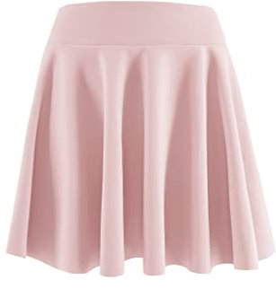 JOPHY & CO. Gonna Donna Plissettata Midi Versatile Vita Elastica (M, Rosa)