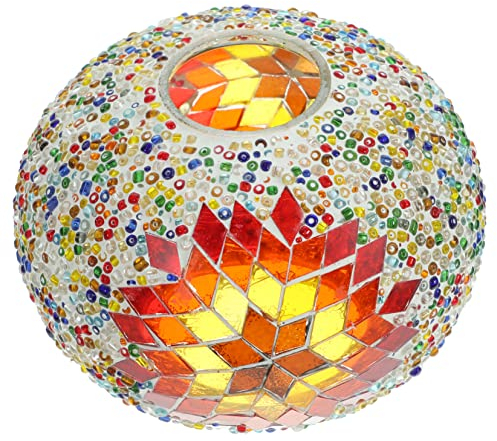 Uonlytech Lampenschirm Aus Buntglas Ersatz-lichtschirme Viktorianischer Lampenschirm Böhmischer Lampenschirm Kronleuchter-ersatzschirm Lampenschirmabdeckung Kronleuchter Schatten Kugelförmig
