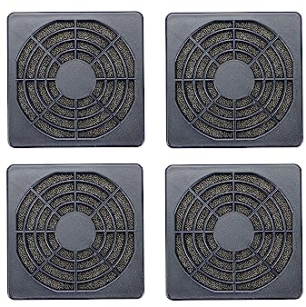 UTALIND 4 pezzi ventola per computer filtro antipolvere 60x60mm filtro ventola ventola di raffreddamento griglia