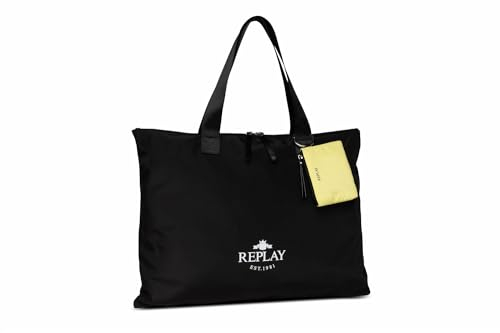 Replay Damen Tasche aus Nylon, Black 098 (Schwarz), Onesize