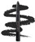 Laura Geller New York Longwear Kajal Eyeliner-Stift (weiches Schwarz), feuchtigkeitsspendender und lebendiger Eyeliner-Bleistift mit eingebautem Spitzer für professionelle Präzision, gleitet mühelos