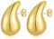 ASHYLE Handmade Ohrringe Gold Hängend, Goldene Ohrringe Damen, Tropfen Vergoldete Earrings for Women, Modeschmuck Chunky Hoop Earring Dupes für mädchen, Hypoallergen Geschenke für Frauen, 32mm