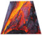 Vulkan-Lava-Muster Kinderzimmer Teppich 160x230cm - Flanell Kurzflor Teppich für Wohnzimmer, Schlafzimmer, Spielzimmer, Outdoor, Eingangsmatte - Weiche rutschfeste Teppich Waschbar Teppiche