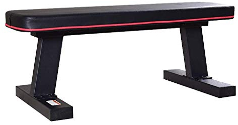 Klappbare Hantelbank, kleine Hantelbank, Bankdrücken, klappbare Hantelbank, Flachbank, Langhantelbank, Fitnessstuhl, (Schwarz 94 * 48 * 42 cm)