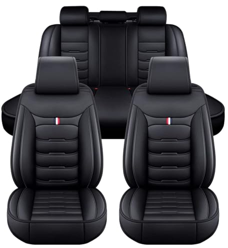 XLUMIO Auto Sitzbezüge Sets für Volkswagen VW ID. Buzz ID. CROZZ ID. Life Jetta Lamando Lavida Multivan Passat Passat CC, 5 Sitzer PU Leder Sitzbezug, Schonbezüge Sitzschoner Vorne und Hinten