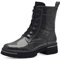 MARCO TOZZI Damen Stiefeletten zum Schnüren mit Blockabsatz mit Reißverschluss, Grau (Dk.Grey Patent), 38 EU