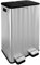 CASABEL Poubelle Cuisine Tri Sélectif 60L - 2 x 30 Litres, Double Compartiments 2x30L, Acier INOX Brossé, Poubelle Recyclage Rectangulaire à Pédales, Anti Traces, Anti Odeurs, Entreprise Française