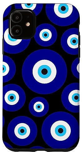 iPhone 11 Evil eye Blue and Black Phone Simple Case Cover Case