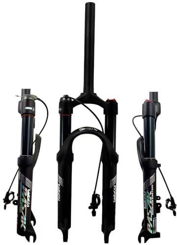 NBTRXWAFR Fourche à Suspension de vélo 20 » 24 » Fourche Avant VTT 1-1/8 9Mm QR 100Mm Manuel de Voyage Accessoires de vélo télécommandés,Remote Lock,20inch