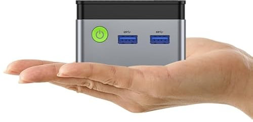 GMKtec Nucbox G5 Mini PC Desktop Computer with Windows 11 Pro, 12th Gen Intel N97, 12GB DDR5 RAM, Dual HDMI 4K Support, Perfect for Business, School, Office, Internet, Light Gaming (256GB SSD)