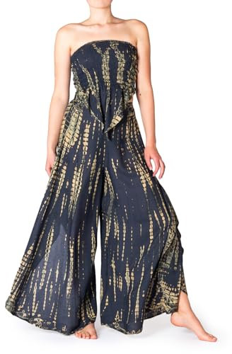 PANASIAM Pants Top Set Cuba TieDy, Grey Black, M