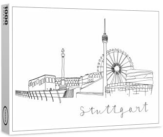 raxxa Premium-Puzzle | Skyline Stuttgart | 1000 Teile