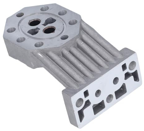 Log Splitter Pump Casting Housing, Aluminum Alloy Pump Castings Replacement for Horizontal Electric Hydraulic Splitter, Electric Hydraulic Machine Universal Replacement Parts