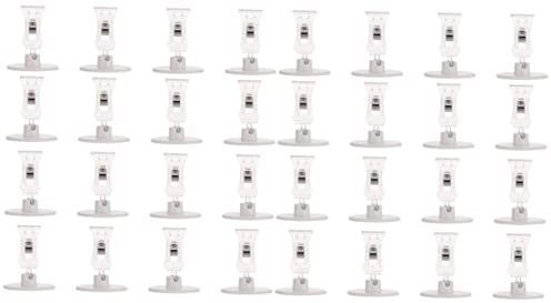 SEWACC 32 Stk Regaletikettenhalter Clips für Tischetiketten Kleiderständer Schilder Clips Tag-Clips kunststoffclips kunstoffclips Schilderhalter aus Kunststoff Zeichenclip steht Plastik