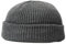 BrightGlow Wintermütze für Herren und Damen Trawler Beanie Watch Hat Roll-up Edge Skullcap Kurze Fischermütze mit Strickbündchen Beanie-Mütze Warm Skimütze Acryl-Strickmütze Dunkelgrau Erwachsene
