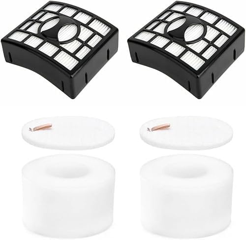 Daaxing 6 Pcs Filters Kits Fits For SHARK DuoClean Powered Lift-Away Vacuum AZ910UK AZ910UKT NZ801UKT, 2 HEPA Filters,2 Foam & Felt Filters, Compare to Part # XFF680 XHF680