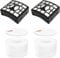 Daaxing Kit de 6 filtros para aspiradora Shark DuoClean AZ910UK AZ910UKT NZ801UKT, 2 filtros HEPA, 2 filtros de espuma y fieltro, comparado con la pieza # XFF680 XHF680