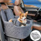 Haustier-Auto-Transportbox für kleine, mittelgroße und große Hunde/Katzen, Welpen, mit Rutschfester Unterseite und waschbarem Bezug, Schwarz
