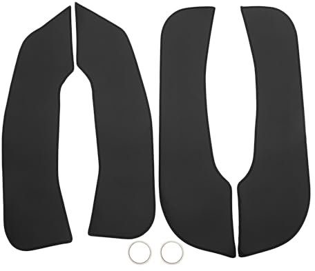 TUCKBOLD Protector De Borde Lateral Interior De La Puerta Del Coche De Cuero Para Bmw 6 Series Gran Turismo Gt 630 2019-2020 Negro 1 Juego