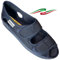 EMANUELA - Chanclas para mujer ajustables con desgarros, tejido de colmena perforada transpirable, fabricado en Italia, Colmena Azul, 40 EU