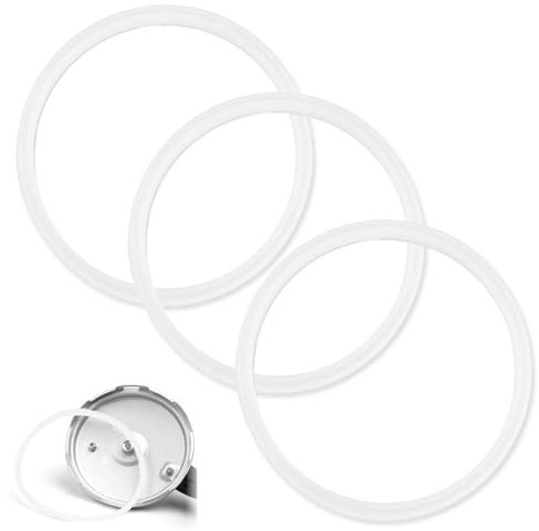 ROSYLEVE 3 x Joint d'étanchéité de Rechange WMF 22cm,Joint d'étanchéité Autocuiseur Compatible avec WMF Perfect Plus et Perfect,Joint Silicone pour WMF 6068559990 6068559997