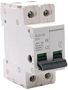 1Pcs Interrupteur principal HL30 Disjoncteur d'isolement Fonction domestique Sectionneur Isolateur 2P 32A 63A 100A(80A)