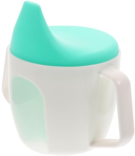 GARIOUANS Vaso de Entrenamiento para Bebés con Asas Copa de Agua Portátil para Diseño Antiderrame y Transparente para Aprendizaje y Autonomía Infantil