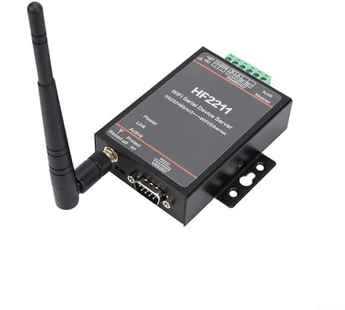 HF-2211 Serial Port Server, CE-, RoHS-, SRRC- und REACH-zertifiziert, unterstützt RS-422/RS-485/Ethernet-Datenübertragung